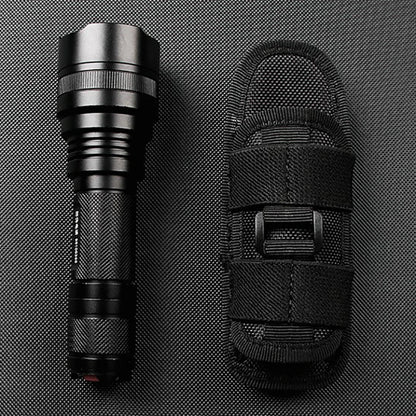Durable Tactical Flashlight Pouch: 360 Degree Rotary Holster Belt Case for Hunting - Lighting Accessory for Survival Kits