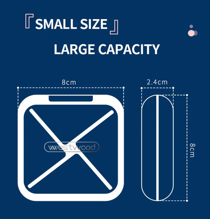 Orthodontic Retainer Storage Box – Portable Teeth Denture Cleaner & Soaking Case for Braces