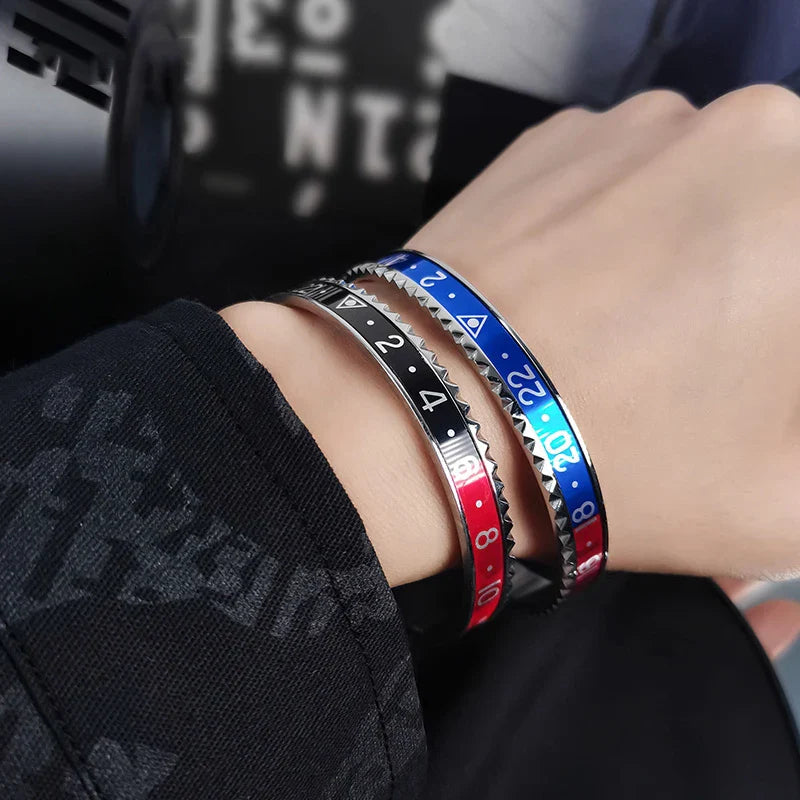 New Stainless Steel Digital Display Bracelet — Fashion Jewelry for Men & Women