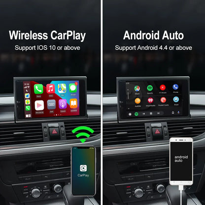 Carlinkit Wireless CarPlay Activator & Android Auto Wired USB Dongle AI Box with Bluetooth Charger & MirrorLink for Android Radio
