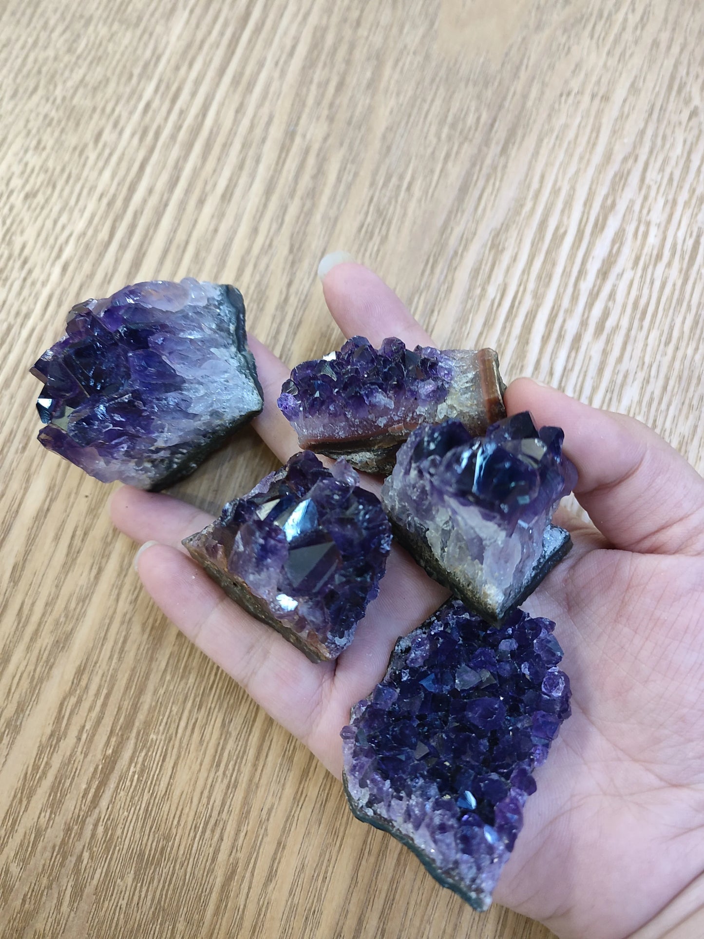 Amethyst Geode Crystal Wand — 10-70g Natural Quartz Stone Point for Energy Healing & Home Décor (30-50mm)