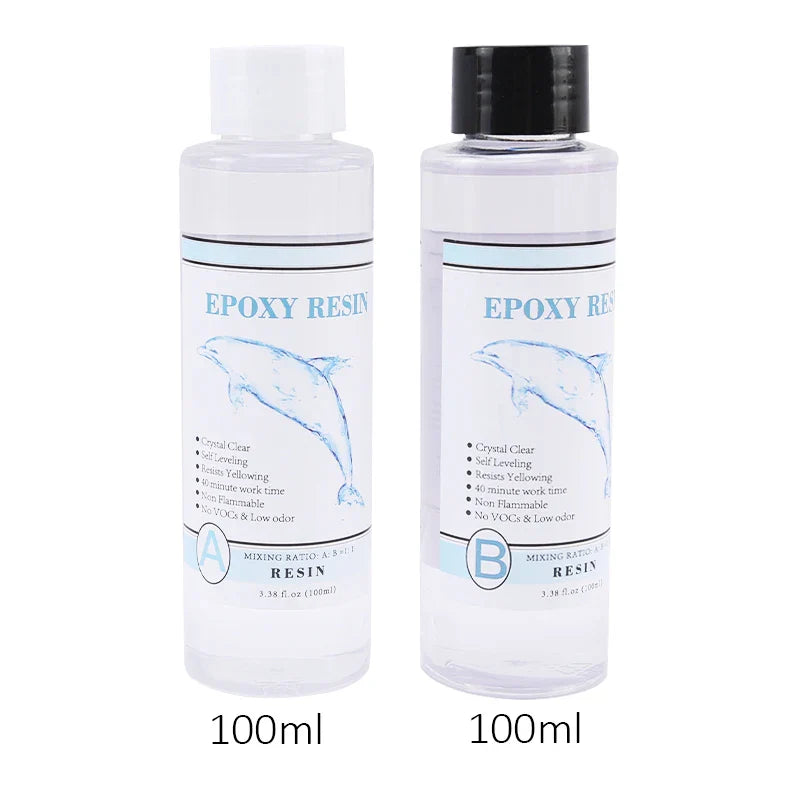 1:1 Clear Epoxy Resin Kit – Crystal Clear 2-Part Casting Resin Set with Measuring Cups, Stir Stick & Silicone Gloves for Art & DIY Crafts