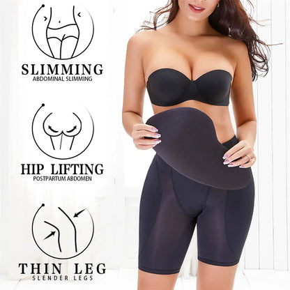 Women’s Buttock Enhancing Shapewear – Push-Up Padding Panties with Waist Trainer & Hip/Thigh Contouring Shorts
