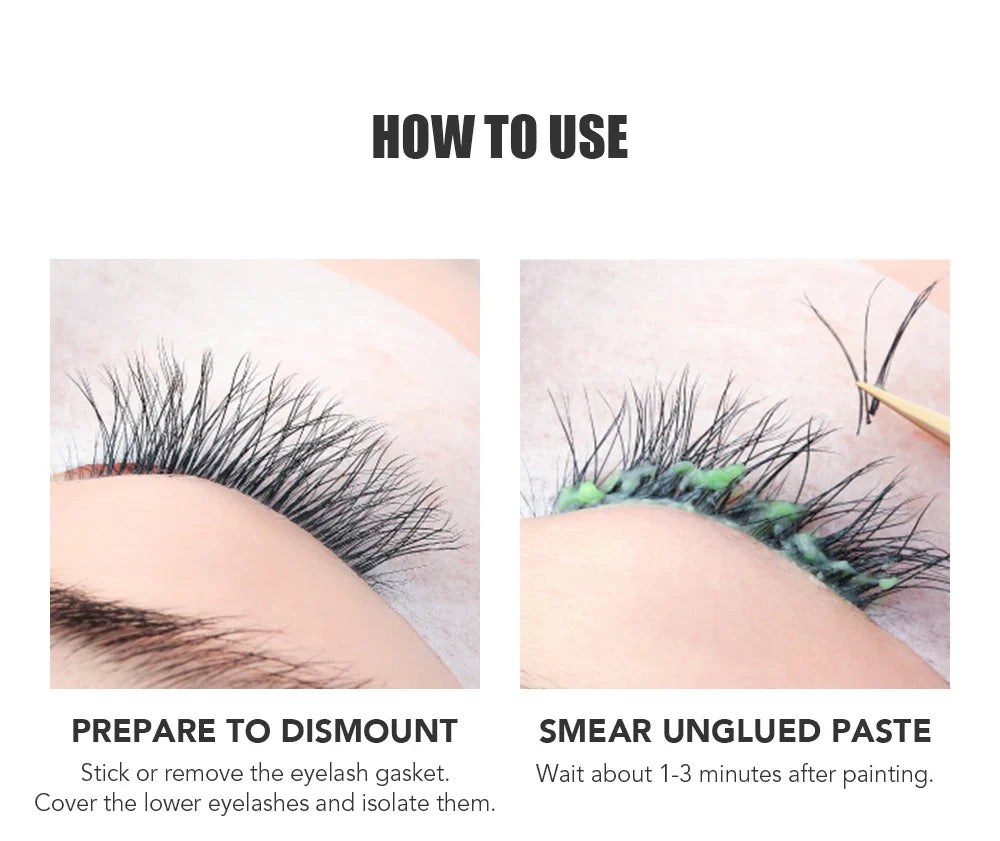 NATUHANA Eyelash Glue Remover - Quick Adhesive Unloading Cream for Eyelashes & Makeup Tools