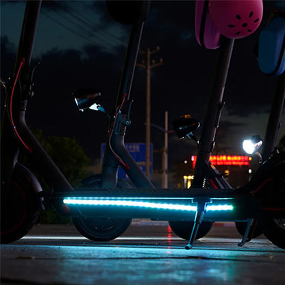 RGB LED Strip Light Bar for Electric Scooters - Flashlight Model, Fits Xiaomi M365 Pro 1S and Ninebot Skateboards- Long Light Flash Model