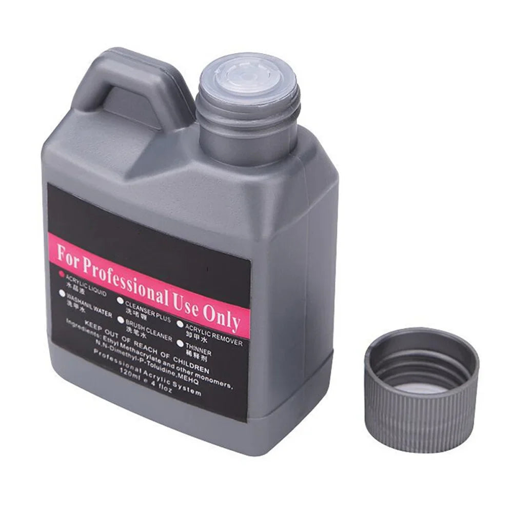 120ml EMA Acrylic Liquid Monomer - Crystal Nail Supplies for Professional Dipping, Carving, Nail Art, and Acrylic Powder Extensions