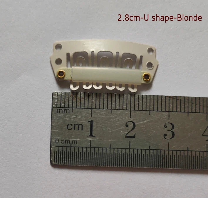 50Pcs Wig Clips Snap Clips - 2.3cm-3.6cm Black & Brown Hair Extension Weft Clips for Wig Styling & Hair Tools