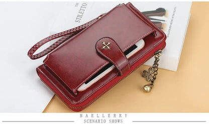 New Women’s PU Leather Wallet — Fashion Long Zipper Purse, Top Quality Brand Card Holder, Classic Female Wallet