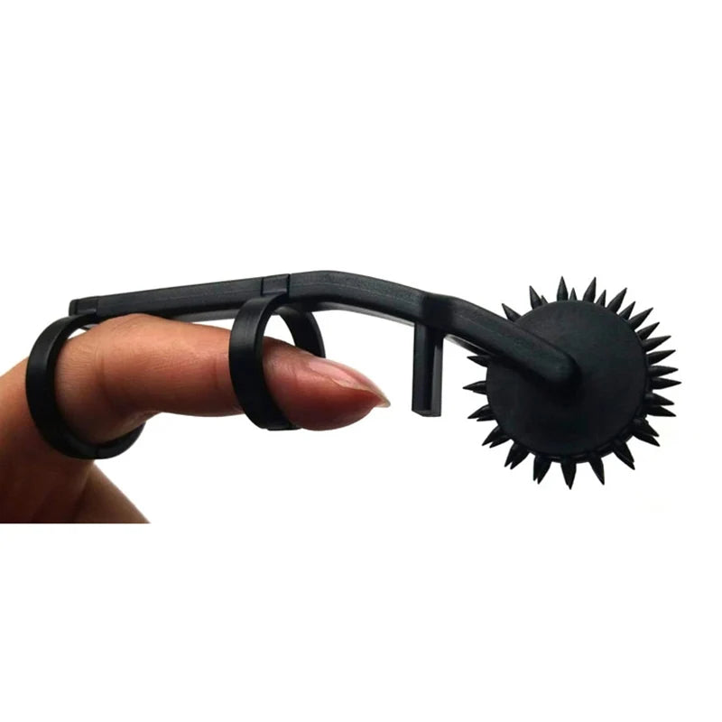Stainless Steel Fetish Finger Needles Wheel — BDSM Wartenberg Pinwheel for Erotic Stimulation, Adult Sex Toy for Couples