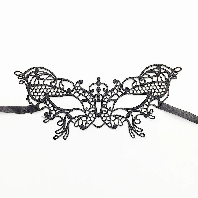 Sexy Lace Eye Mask for Women — Venetian Masquerade, Halloween & Carnival Half-Face Cosplay Party Mask