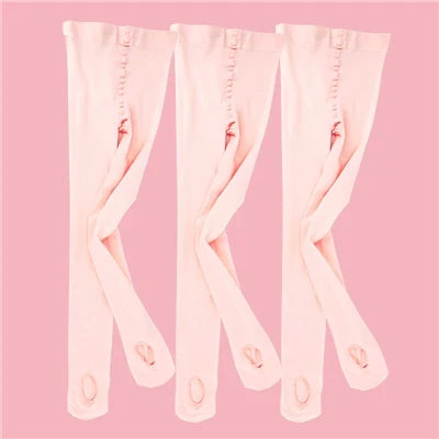 60D Convertible Ballet Tights - Seamless Dance Stockings with Foot Hole for Women
