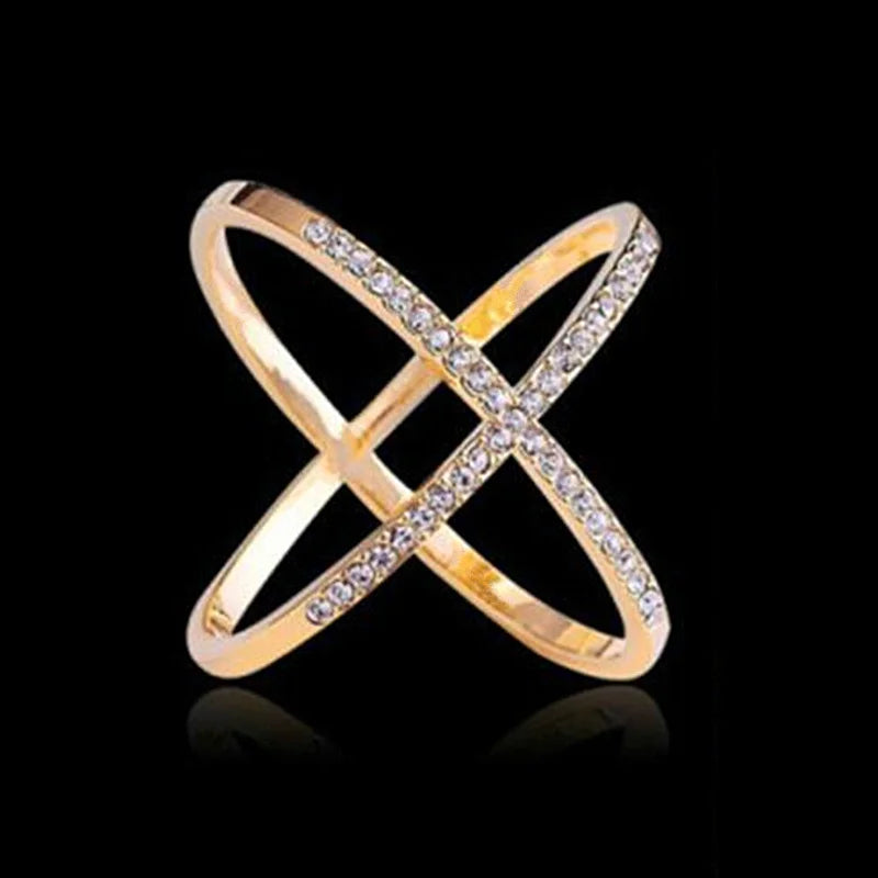 X Shape Cross Crystal Scarf Buckle Brooches for Women - Hollow Scarves Buckle Jewelry Clothing Accessories