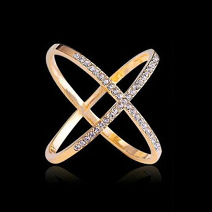 X Shape Cross Crystal Scarf Buckle Brooches for Women - Hollow Scarves Buckle Jewelry Clothing Accessories