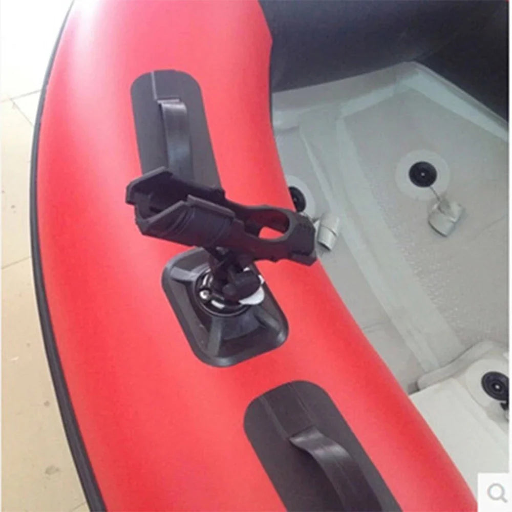 Inflatable Boat Accessory – PVC Dinghy Raft Fishing Rod Holder, Kayak SUP Board Pole Mount Angle Bracket Fixer