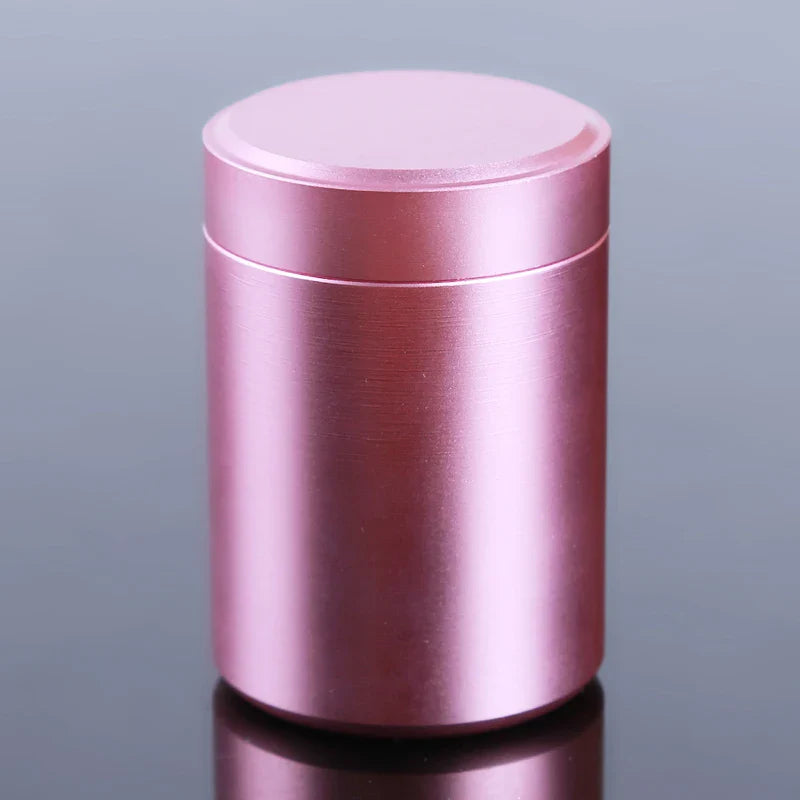 New Airtight Smell-Proof Stainless Steel Container — Mini Tea & Herb Stash Jar for Tea, Coffee Storage