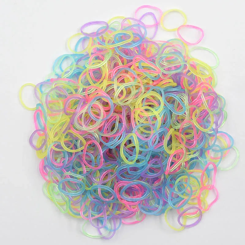 NICE! 600pcs Rainbow Loom Rubber Bands – DIY Bracelet Making Kit for Kids, Hair Ties, Xmas Gift 2021
