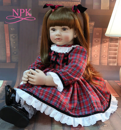 60cm Lifelike Reborn Toddler Doll – High-Quality Silicone Vinyl Princess Baby Girl Doll