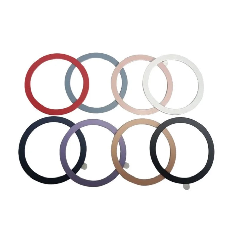 2-Pack MagSafe Magnetic Ring Plate — Universal Metal Sticker for Wireless Charging & Car Mount Holder