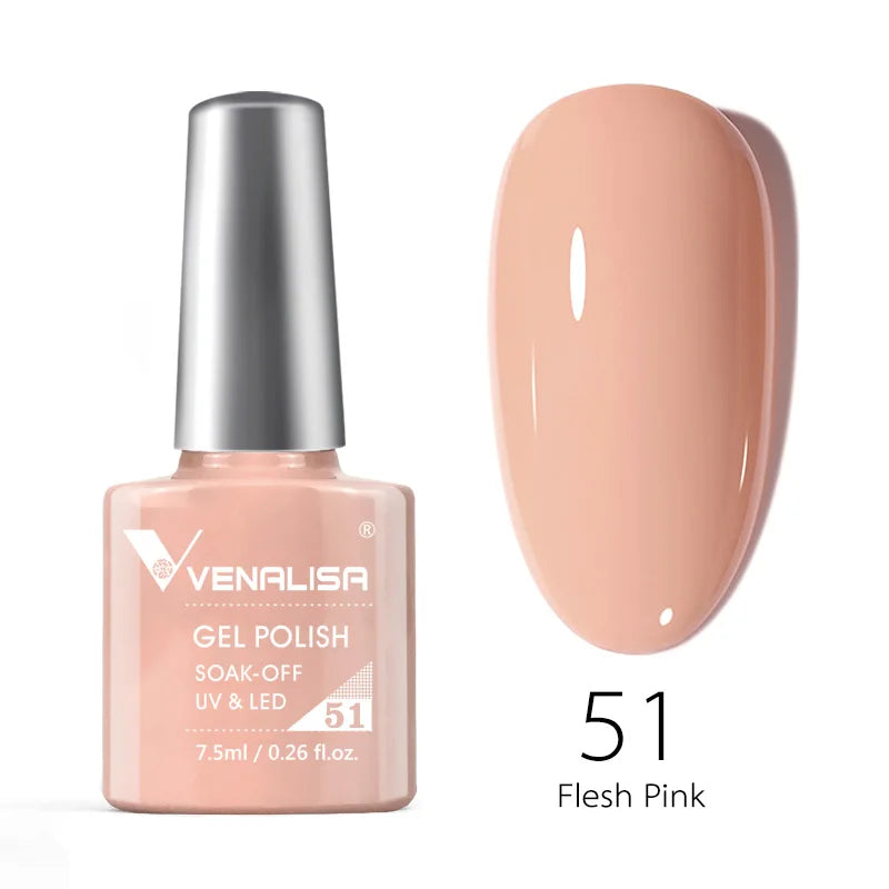 VENALISA 7.5ml HEMA-Free Nail Gel Polish – VIP4 Semi-Permanent Soak-Off UV/LED Gel Varnish, Full Coverage Nail Lacquer