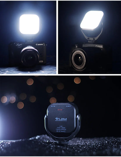 Ulanzi Vijim VL66 Adjustable LED Video Light – 360° Rotatable, Rechargeable Fill Light for DSLR, SLR & Mobile