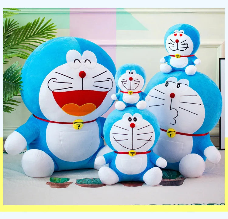 Anime Doraemon Kawaii Plush Toy – Soft Stuffed Animal Doll, Birthday Gift for Kids & Girlfriend
