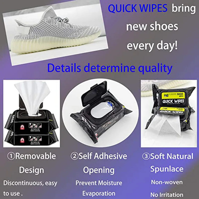12-Pack Portable Sneaker Cleaning Wipes - Quick Clean Disposable Wet Wipes for Shoes, Travel-Friendly White Shoe Cleaner Artifact