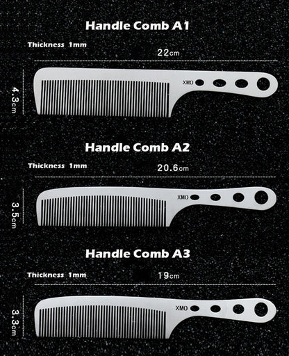 Brainbow Titanium Steel Hair Comb – Professional Anti-Static Salon Hairdressing Brush for Men