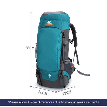65L Large Camping Backpack — Waterproof Outdoor Hiking, Climbing & Trekking Mountaineering Sport Bag