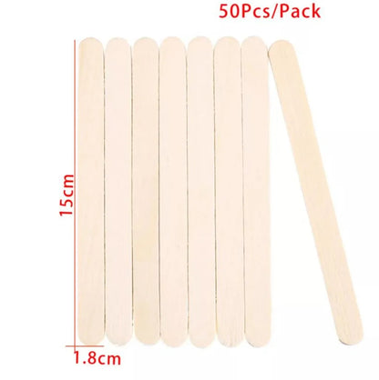 50/100/150PCS Resin Stirring & Popsicle Sticks – DIY Epoxy, Ice Cream, Wood Craft Tools