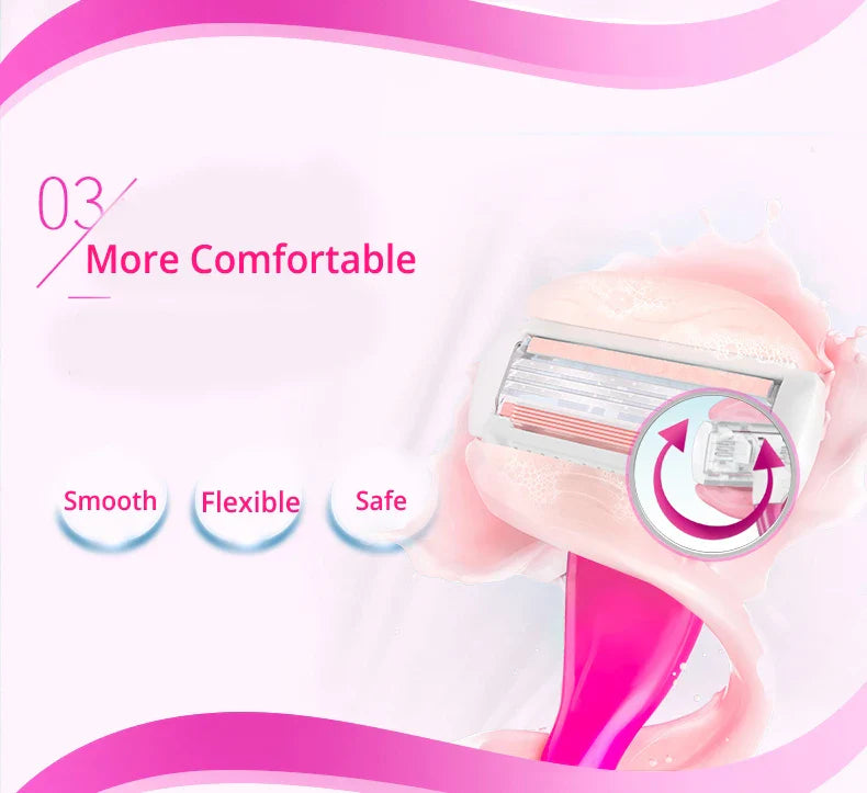 Gillette Venus Safety Razor for Women - 3/5 Blade Shaver for Face, Arms, Legs, and Hair Removal