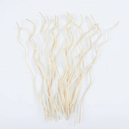 20PCS Diffuser Sticks – Long Wavy Rattan Reed Replacement for Fragrance Diffuser, Air Freshener Accessory