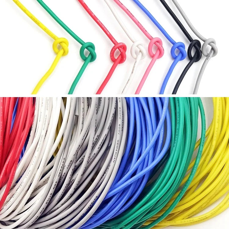 UL3135 Silicone Copper Wire (5–10M) – Flexible LED Lighting Cable 18–32 AWG