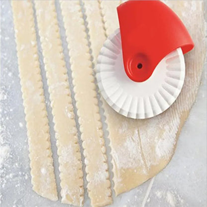 Pastry Wheel Cutter – Noodle Maker & Lattice Dough Roller for DIY Baking