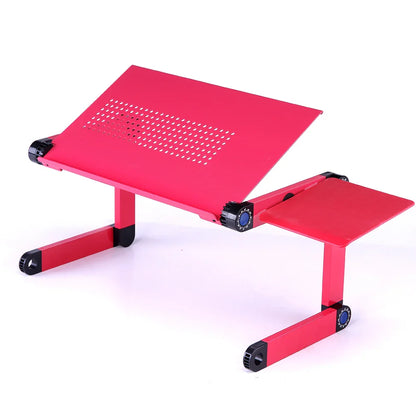 Adjustable Aluminum Laptop Desk Stand – Portable Ergonomic Lapdesk with Mouse Pad for Bed, Sofa & TV Use