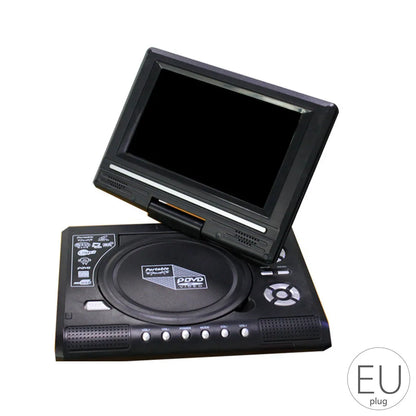 7.8-Inch DVD Player – Multimedia CD Player with 270° Rotation Screen, Remote Control, Travel Theatre (US/UK/AU/EU Plug)