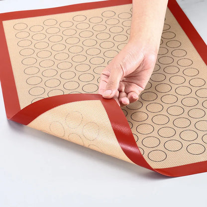 Silicone Macaron Baking Mat - Nonstick, Professional Grade for Pastry, Cookie, and Macaroon Making