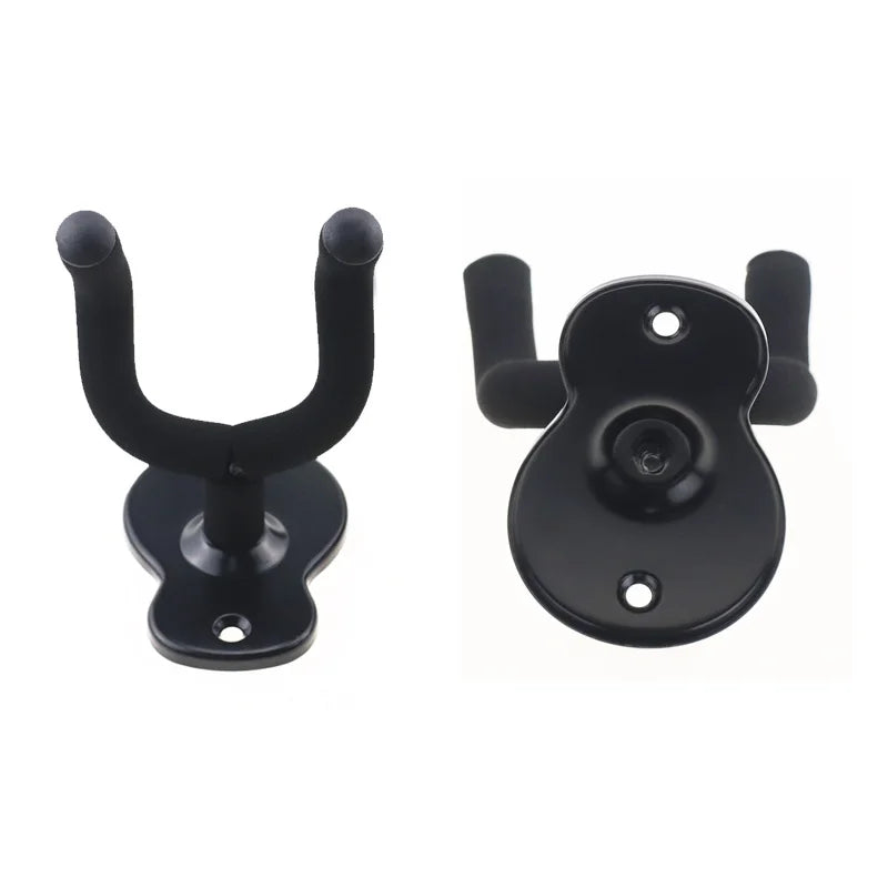 Metal Guitar Wall Hanger — Non-Slip Hook Stand for Guitar, Ukulele, Violin & Bass