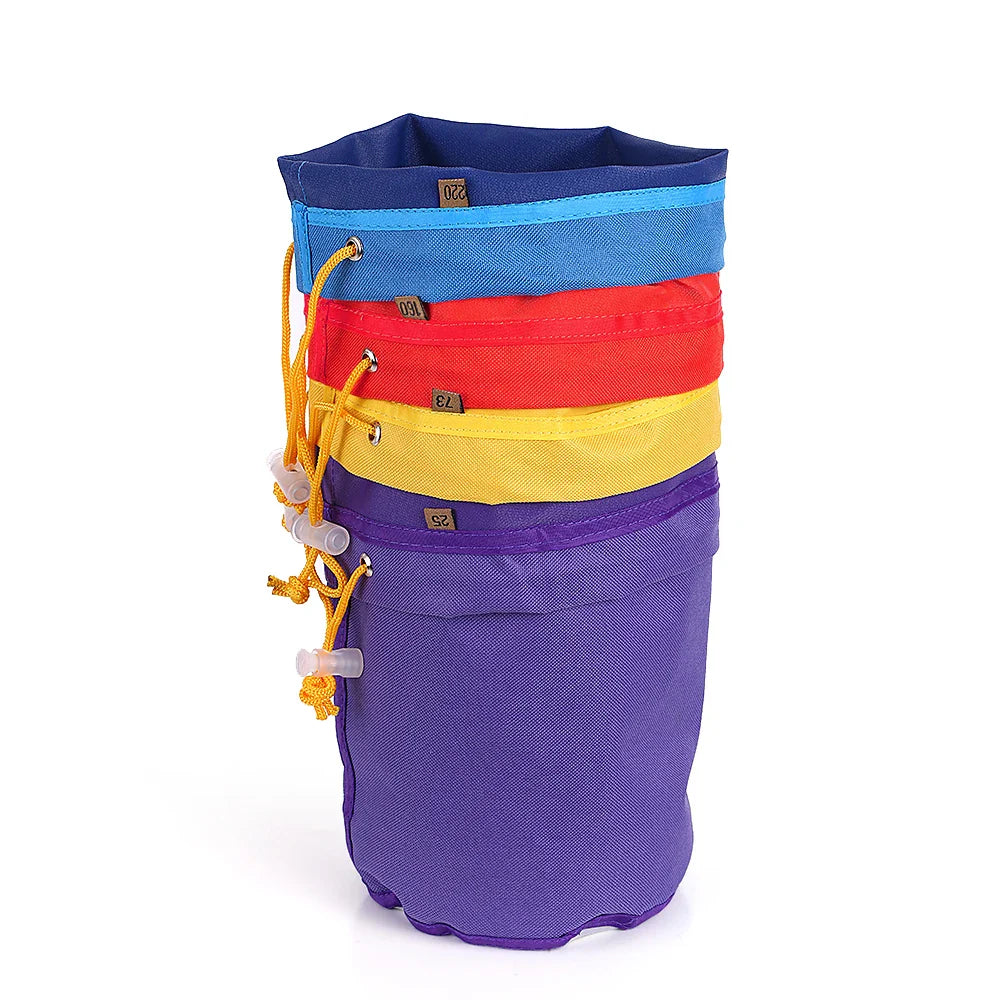 4pcs Herbal Ice Essence Extractor Kit - Gallon Mesh Bag Bubble Bag Set with Drawstring Extraction Bags and Pressing Screen