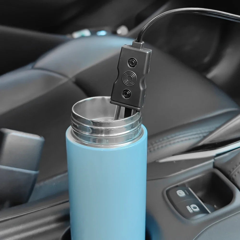 12V 24V Car Immersion Heater - Portable Auto Water Warmer for Coffee, Tea & Travel Use with Durable Safe Heating Design