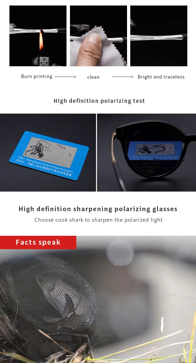 Cookshark 2020 Men's Polarized Sunglasses - Trendy Driving Glasses for Driver