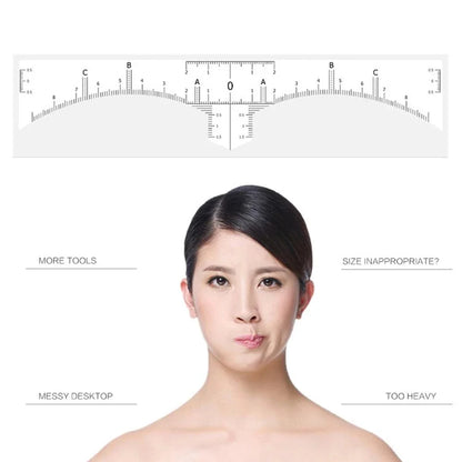 50pcs Disposable Microblading Ruler Guide Stickers – Permanent Eyebrow Makeup Tool