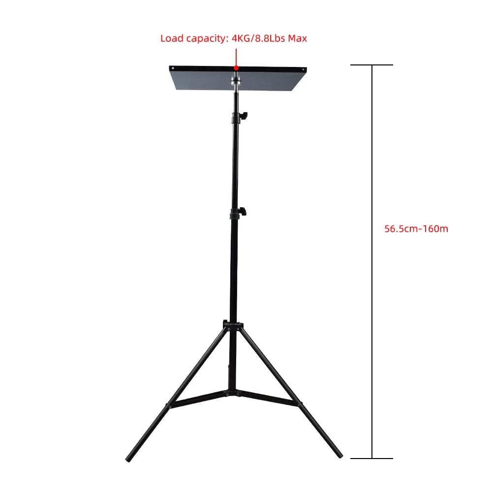 Travel Tripod Projector Bracket: Extendable Stand with Mount Ball Head for Laptop, DSLR Camera - Outdoor Accessories