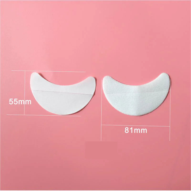 OWOSC White Eyelash Extension Paper Patches – Under Eye Pads for Grafting, 5/10/50 Pcs Makeup Tool