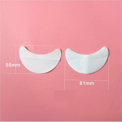 OWOSC White Eyelash Extension Paper Patches – Under Eye Pads for Grafting, 5/10/50 Pcs Makeup Tool