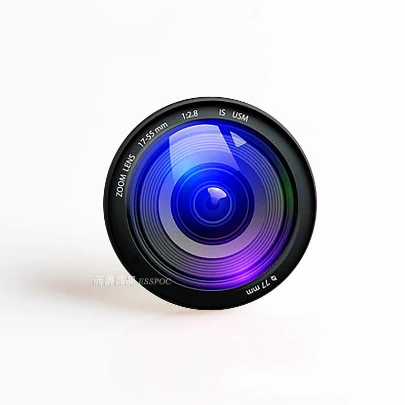 5Pcs 25mm Camera Lens Photo Print Glass Cabochon DIY Jewelry Pendant Supplies Handmade Cameo Accessories Set