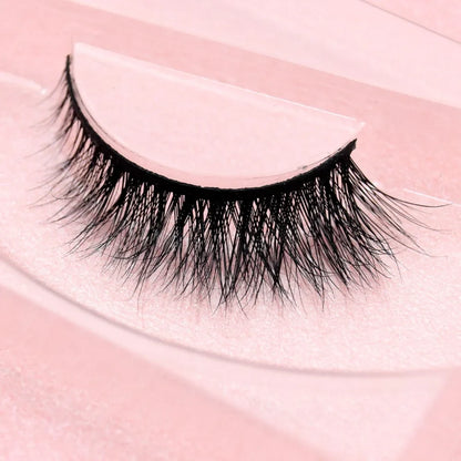 Visofree 3D Mink Eyelashes – Thick Handmade Full Strip Cruelty-Free False Lashes for Makeup M56