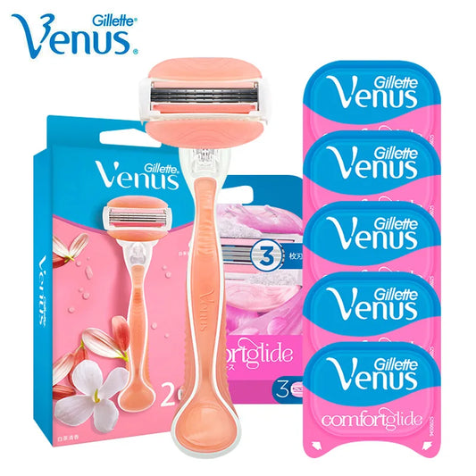 Gillette Venus Women's Razor - 3/5 Blade with Lubricating Soap, Sensitive Shaving & Hair Removal for Body