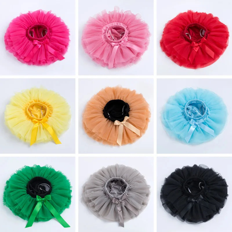 Baby Girl Tutu Skirt - Fluffy Multi-Layer Princess Pantskirt for Parties