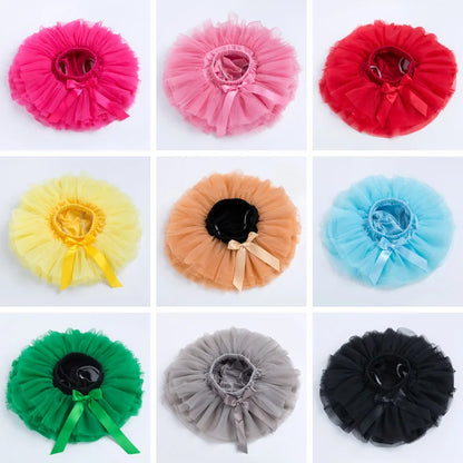 Baby Girl Tutu Skirt - Fluffy Multi-Layer Princess Pantskirt for Parties