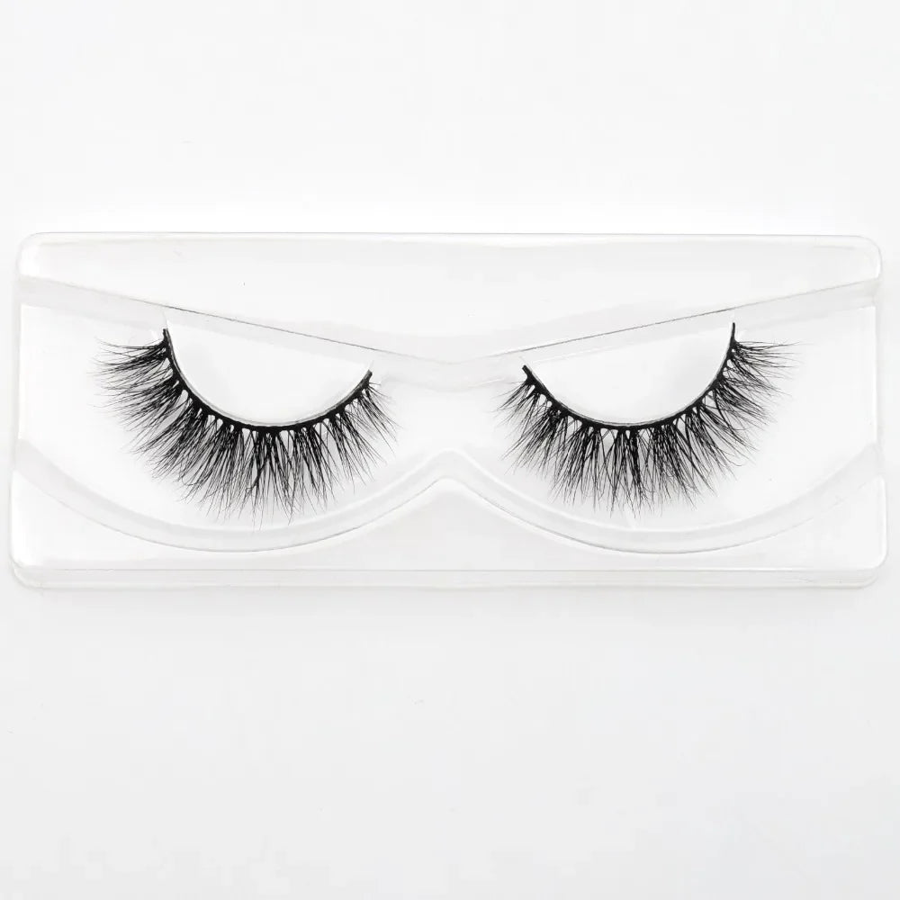 Visofree 3D Mink Eyelashes – Thick Handmade Full Strip Cruelty-Free False Lashes for Makeup M56
